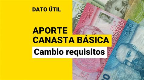 Aporte Canasta Básica ¿desde Cuándo Cambian Los Requisitos Para El Pago Meganoticias