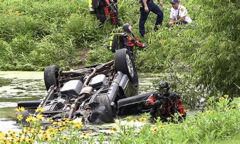 Man Dies After Car Rolls Over Into Pond Leaving Him Trapped Inside In