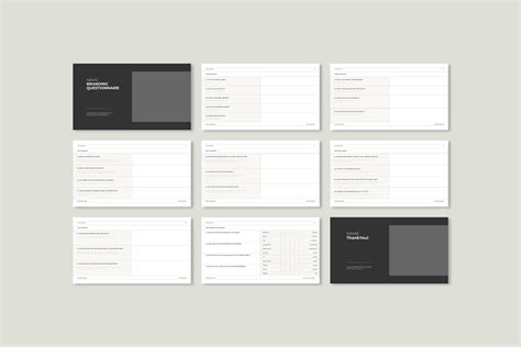 Brand Questionnaire Template Design Cuts