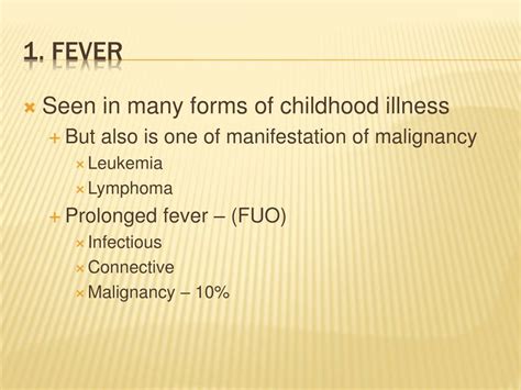 PPT - Common Signs and symptoms of Paediatric Malignancy PowerPoint Presentation - ID:1409222