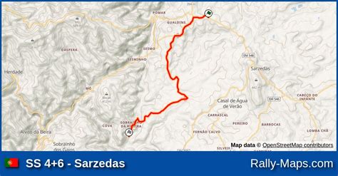 SS 4 6 Sarzedas Stage Map Rali De Castelo Branco 2023 CPR