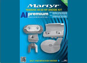 Cmy Kita Aluminium Yamaha Hp To Hp Outboard Anode Kit Martyr