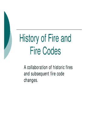 Fillable Online History of Fire and Fax Email Print - pdfFiller