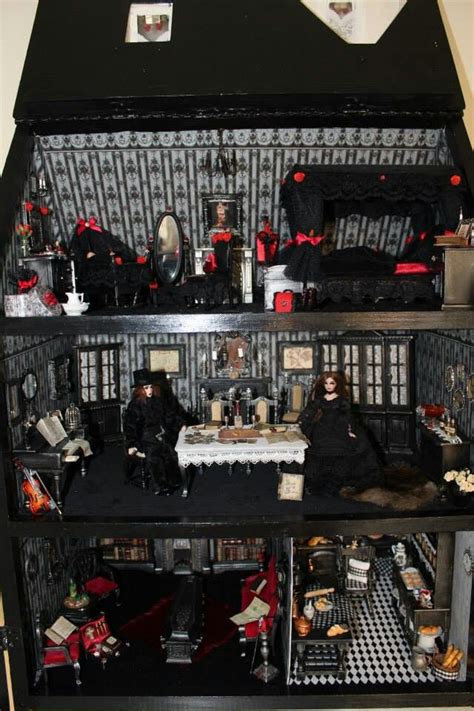 Gothic Dollhouse Barbie Dream House Doll House Halloween House