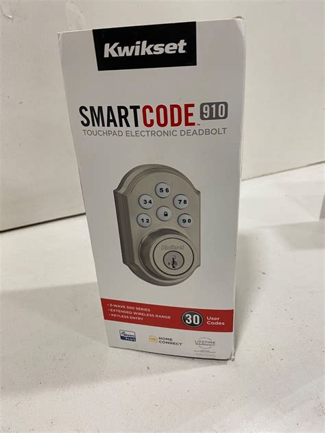 1 Piece Kwikset Smartcode 910 Touchpad Electronic Deadbolt Keyway 99100 078 Ebay