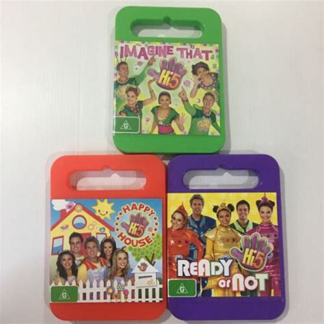 Hi 5 New Cast Imagine That Ready Or Not Happy House DVDs In Carry