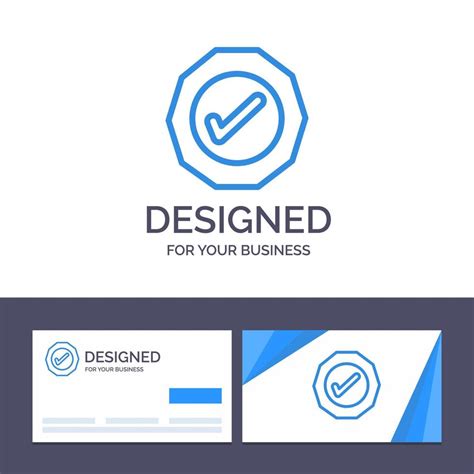 Creative Business Card And Logo Template Logistic Ok Success Tick