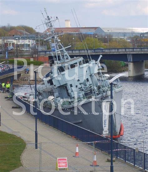 Hms Kellington Sinking In River Tees 2009 Picture Stockton Archive