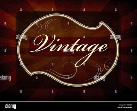 Vintage Label Vector Illustration Stock Photo Alamy