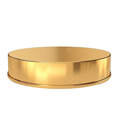 Round Gold Podium Background Podium Platform Png Transparent Image