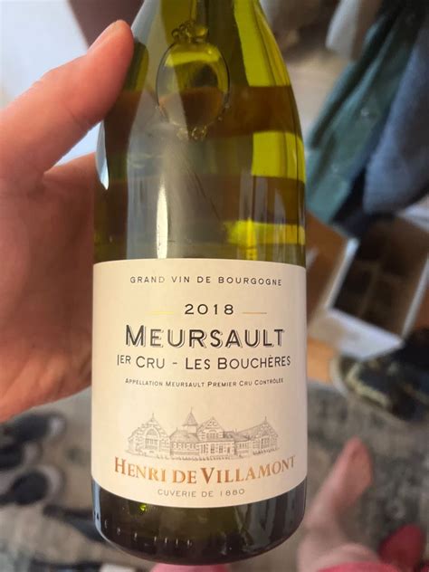 2020 Henri de Villamont Meursault Bouchères 1er Cru Les Boucheres