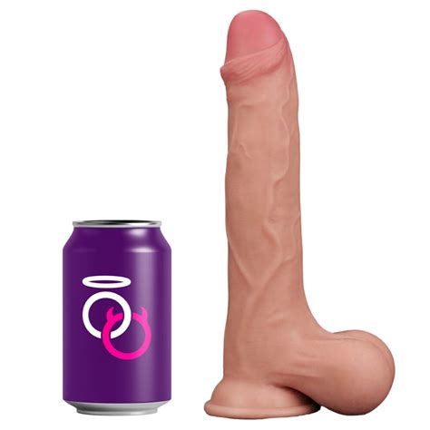 Sliding Skin 9 5 Inch Dual Layer Realistic Dildo With Whole Testicles