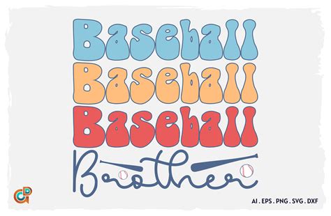 Retro Baseball Brother Svg Design Gr Fico Por Design Gifts Creative