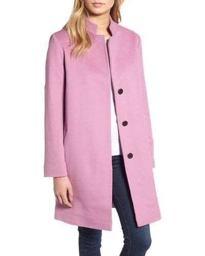 Pink Fleurette Coats For Women Lyst