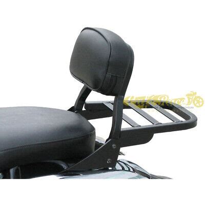 Backrest Spaan Lower Black With Luggage Rack For Keeway Super Light