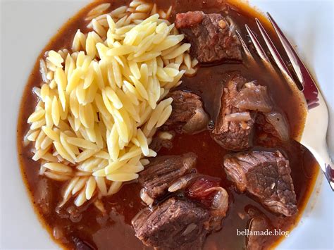 Stifado Mit Kritharaki Griechischer Eintopf Stifado Eintopf