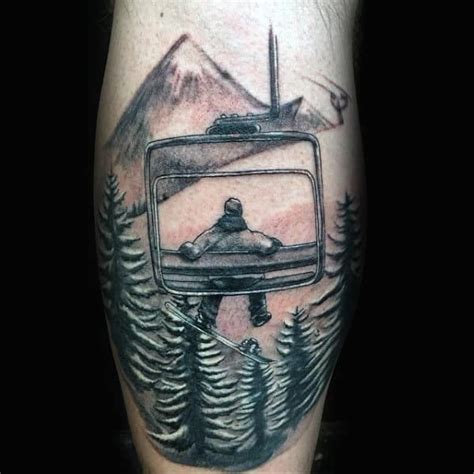 Snowboard Tattoo Designs For Men Inspiration Guide