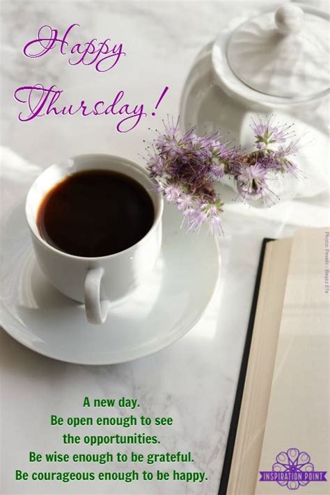 Happy Thursday Inspirational Quote With Coffee Pictures Photos And