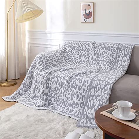 MH MYLUNE HOME Large Soft Micro Plush Leopard Blanket 71x78 Inches