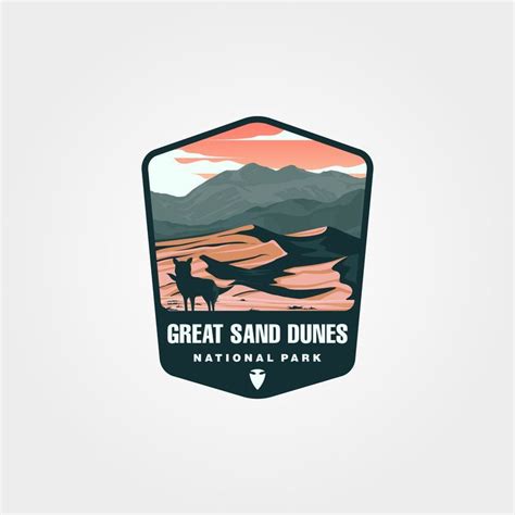 Vector Of Great Sand Dunes Logo In 2022 Illustration Design Sand