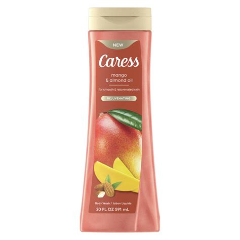 Caress Rejuvenating Body Wash Mango Almond Oil SmartLabel