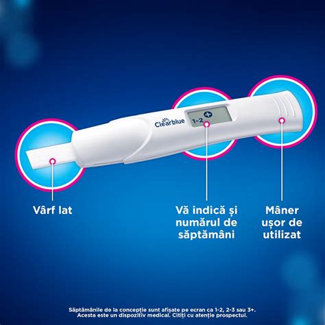 Test De Sarcina Digital Cu Indicator De Saptamani 1 Bucata Farmacia