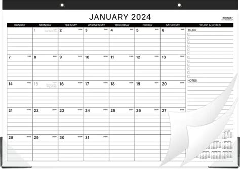 CALENDARIO DE ESCRITORIO 2024 Enero De 2024 Diciembre De 2024 17 X 12