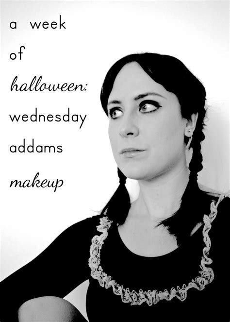 a week of halloween: wednesday addams makeup | Hello, Scarlett Blog