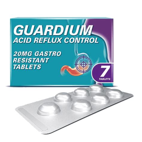 Guardium Acid Reflux Relief Tablets Pack Of 7 Daily Meds