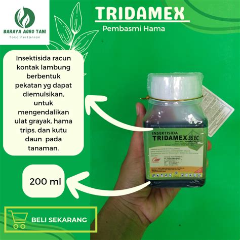 Jual Tridamex Ec Ml Insektisida Racun Kontak Dan Lambung