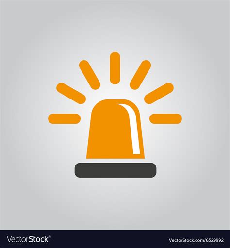 Flasher Icon Police And Ambulance Alarm Royalty Free Vector