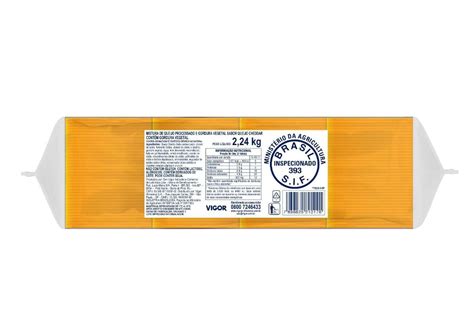 Queijo Cheddar Fat Vigor Kg Ponto Minas Distribui O