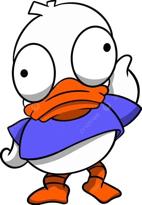 Pato De Dibujos Animados Con Ropa Png Dibujos Animados Pato Pato Arte Png Y Vector Para