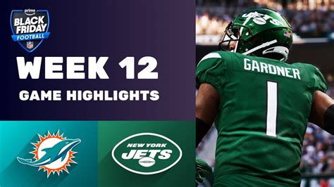 Dolphins Vs Jets Week 12 Game Highlights Black Friday Game Special