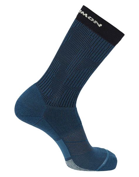 Salomon Socks X Ultra Crew Pacificdeep Blackye Chaussettes De