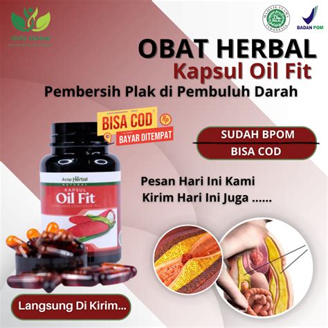 Jual Kapsul Oil Fit Obat Pembersih Plak Di Pembuluh Darah Obat