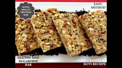 Kodo Millet Millet Bar Protein Bar Without Sugar Sweet Energy