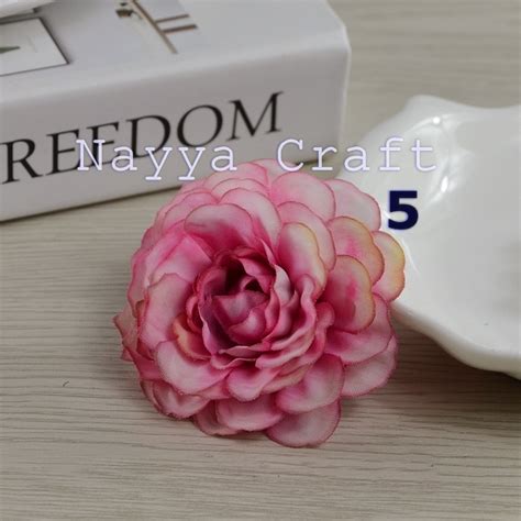 Jual Kepala Bunga Mawar Artificial Azalea Peony Kelopak Bunga