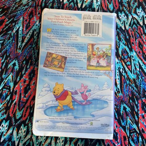 Winnie The Pooh Seasons Of Giving Vhs Tape 1999 Movie Etsy