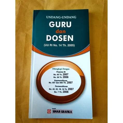 Buku Undang Undang Guru Dan Dosen Koleksi Gambar