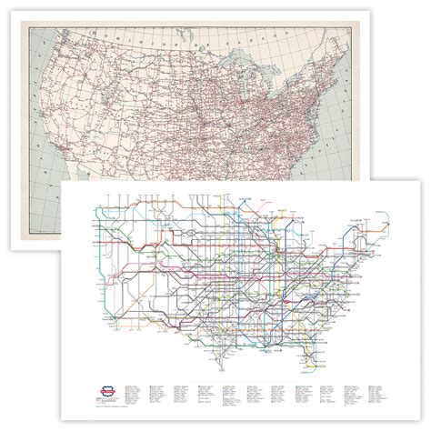 Combo – 1950 U.S. Highways/U.S. Highways as a Subway Map – Transit Maps ...