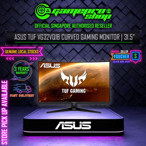 ASUS TUF VG32VQ1B Curved Gaming Monitor 31 5 WQHD 25601440 VA