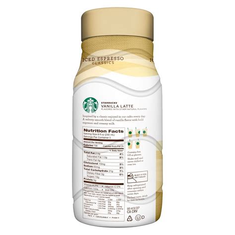 Starbucks Discoveries Vanilla Latte Iced Espresso Fl Oz