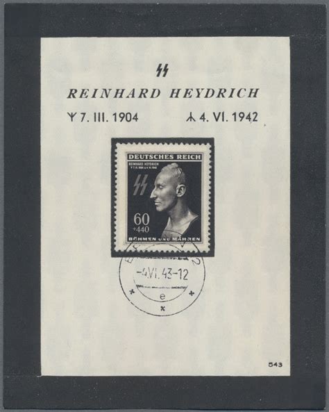 Stamp Auction Dt Besetzung Ii Wk B Hmen Und M Hren Ganzsachen