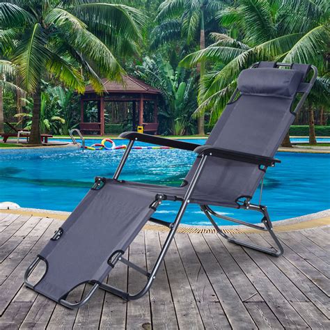 Outsunny Espregui Adeira Dobr Vel Cadeira Reclin Vel Para Exterior