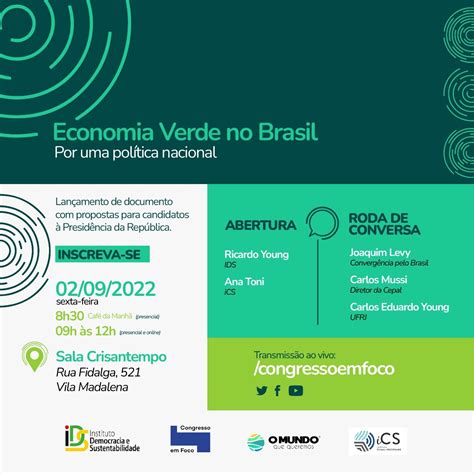 Economia Verde No Brasil Contribui Es Para Uma Pol Tica Nacional Ics