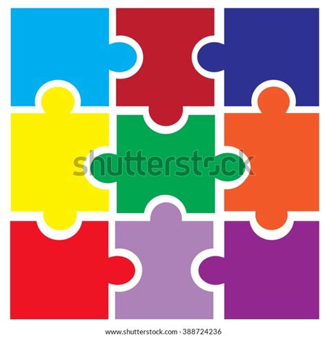 Vector Puzzle Stock Vector Royalty Free 388724236