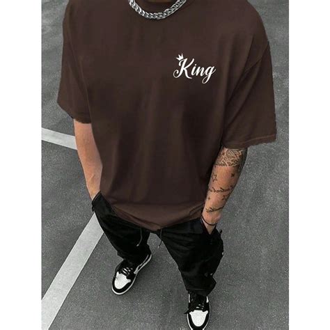 Camiseta King Estampa Grafica Desenho Coroa Rei Determinado Streetwear