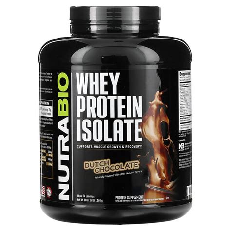 Nutrabio Whey Protein Isolate Dutch Chocolate Lb G