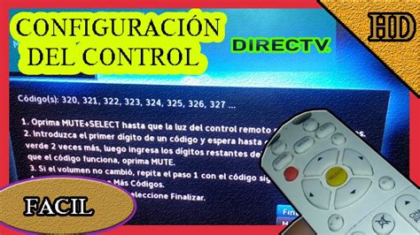 C Mo Configurar El Control De Directv Para Subir El Volumen Mundowin